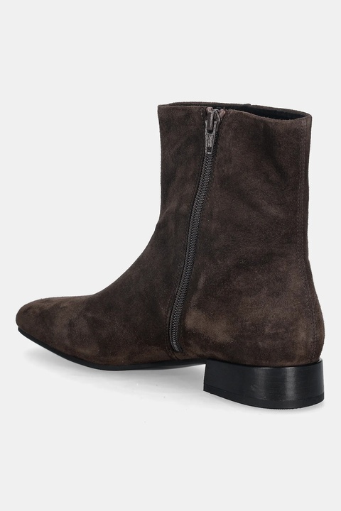 Vagabond Shoemakers botki zamszowe MONA damskie kolor brązowy na płaskim obcasie 5955-040-29 - zdjęcie produktu nr 1