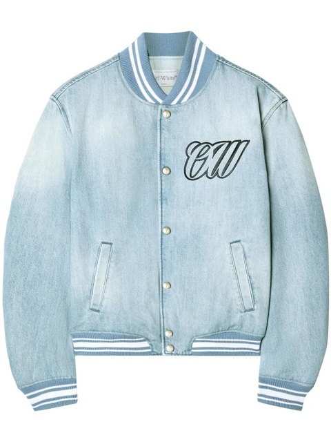 Off-White denim bomber jacket - Blue - zdjęcie produktu nr 1