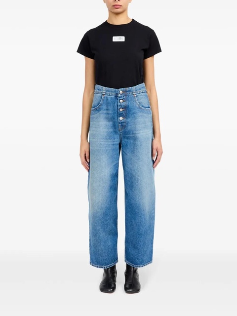 MM6 Maison Margiela button-up straight jeans - Blue - zdjęcie produktu nr 1