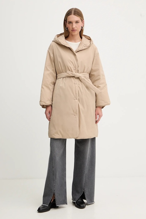 Weekend Max Mara kurtka BANFY kolor beżowy przejściowa 2525496042600 - zdjęcie produktu nr 1