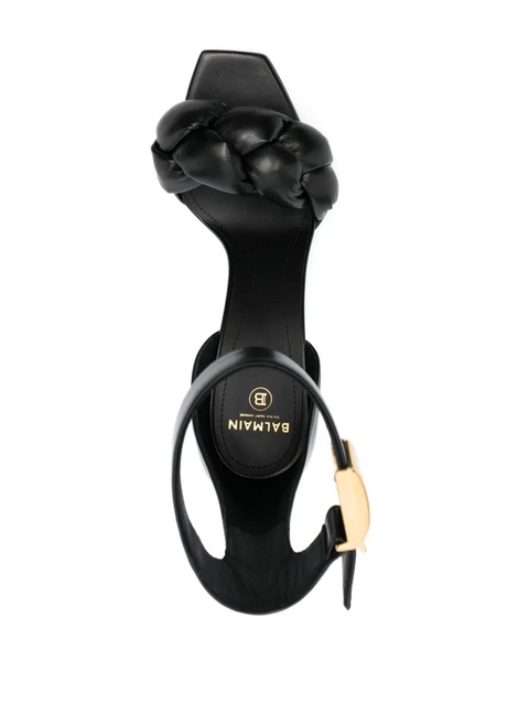 Balmain logo-plaque open-toe sandals - Black - zdjęcie produktu nr 2