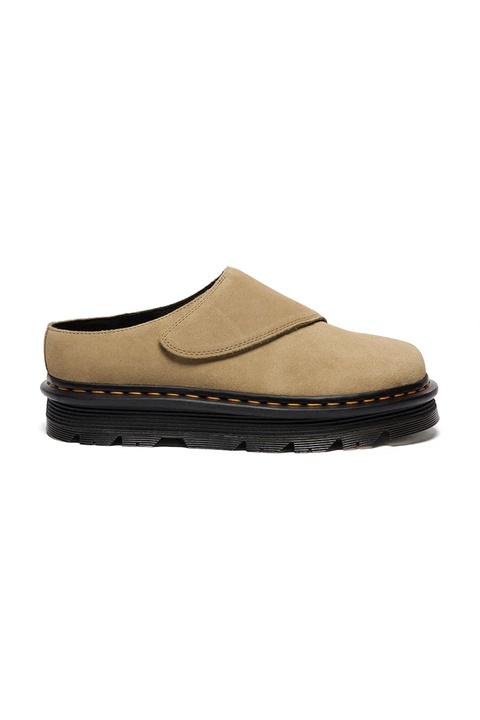 Dr. Martens klapki zamszowe ZebZag AnyWair Mule kolor beżowy DM41730200 - zdjęcie produktu nr 1