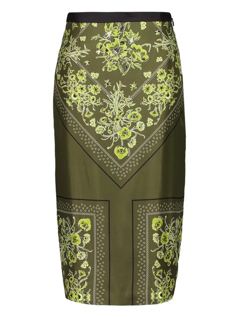 Gucci floral silk skirt - Green - zdjęcie produktu nr 1