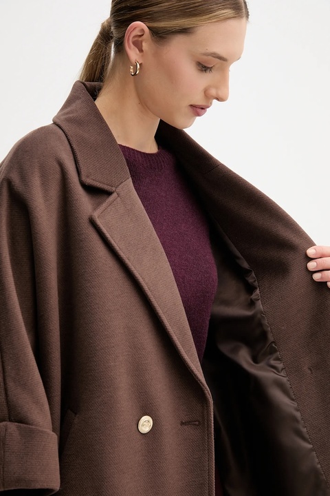 Gaudi płaszcz kolor fioletowy 521FD35015 - zdjęcie produktu nr 2