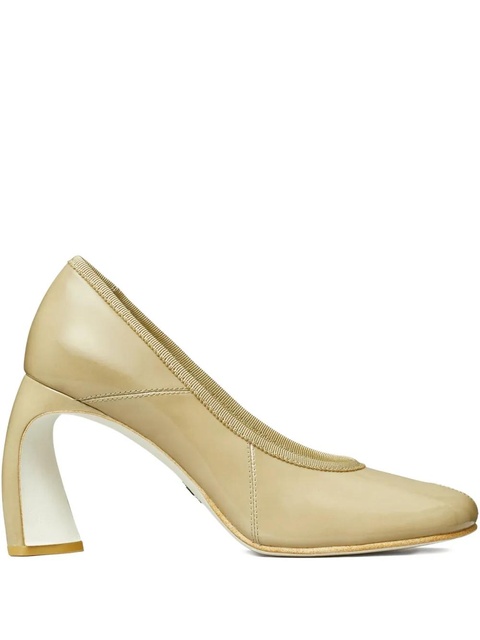 Tory Burch 90mm peep-toe pumps - PALO SANTO - zdjęcie produktu nr 1