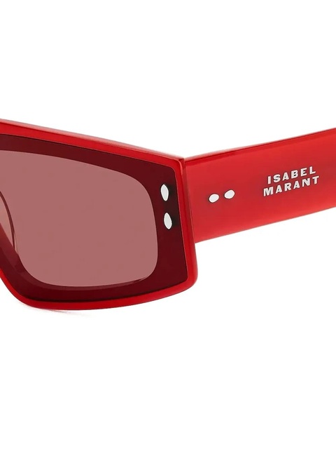 Isabel Marant Eyewear Zoomy rectangle-frame sunglasses - Red - zdjęcie produktu nr 2