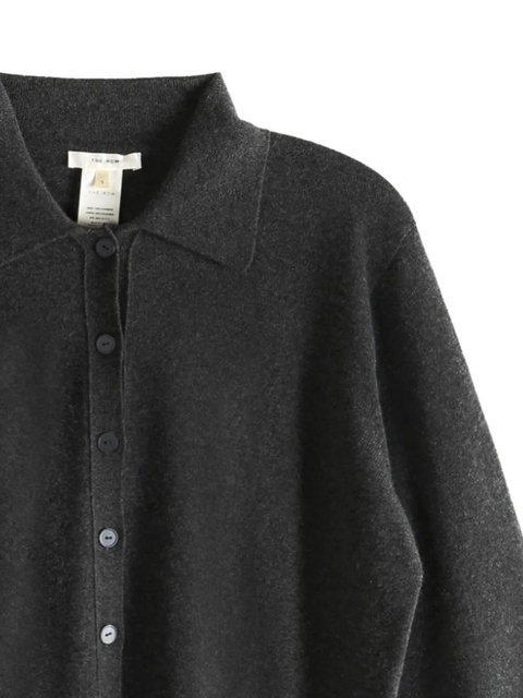 The Row button-front polo cardigan - Black - zdjęcie produktu nr 2