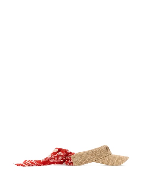 FENDI raffia visor - Neutrals - zdjęcie produktu nr 1