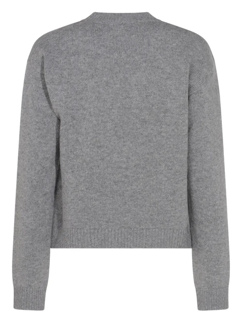 Gucci intarsia-knit logo sweater - Grey - zdjęcie produktu nr 2