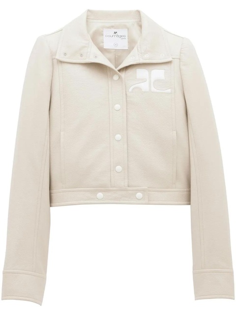 Courrèges Reedition vinyl jacket - Neutrals - zdjęcie produktu nr 1