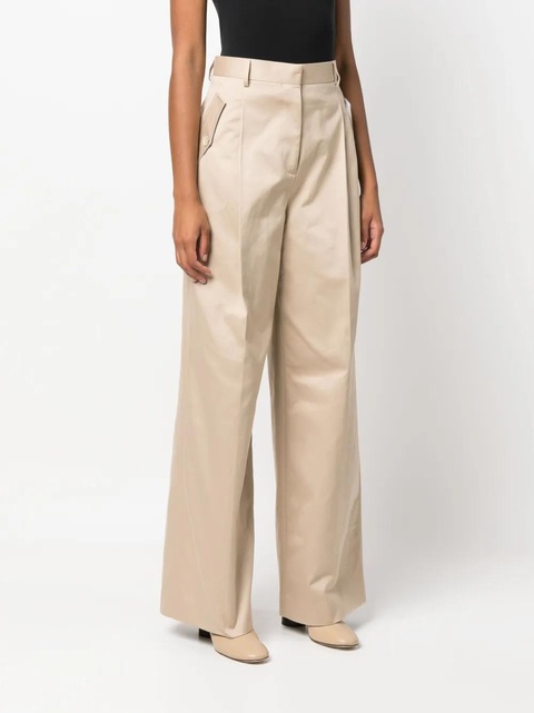 Lanvin wide-leg gabardine trousers - Neutrals - zdjęcie produktu nr 2