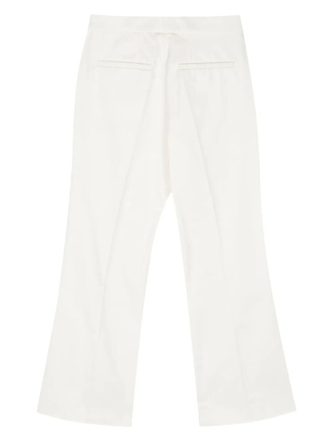 Jil Sander mid-rise flared gabardine trousers - White - zdjęcie produktu nr 2