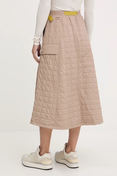 The North Face spódnica Quilted Volume kolor beżowy midi rozkloszowana NF0A8E7BBOX1 - zdjęcie produktu nr 2