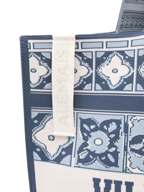 ALEMAIS Villa Romantica patterned tote bag - Blue - zdjęcie produktu nr 2