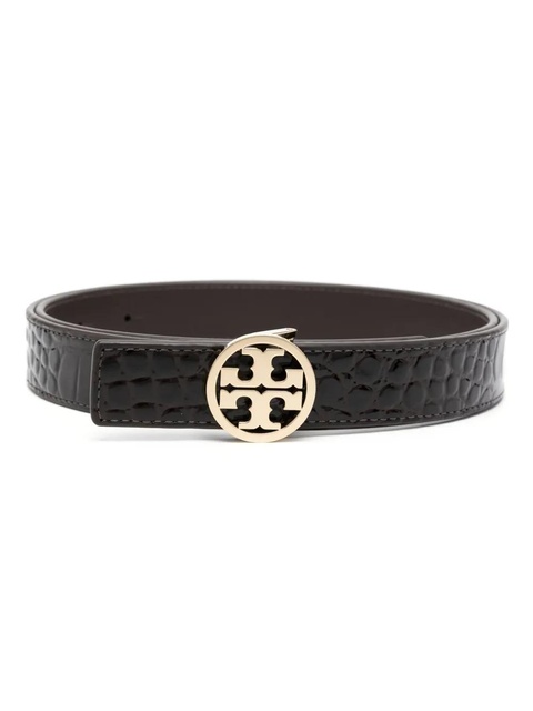 Tory Burch Miller crocodile-embossed belt - Brown - zdjęcie produktu nr 1