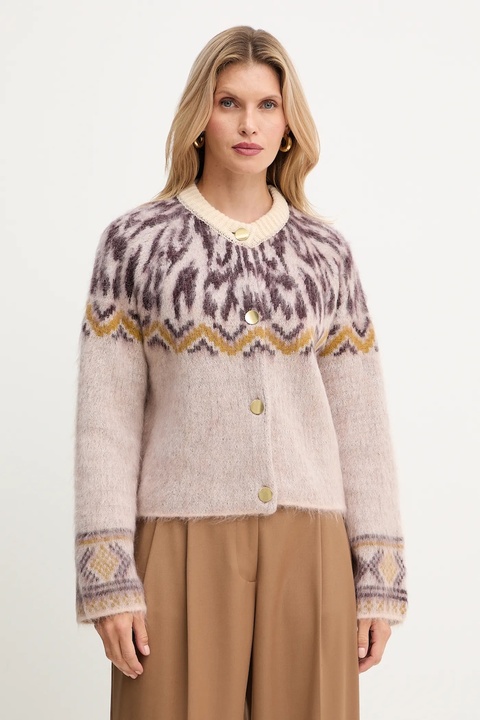 Forte Forte kardigan z dodatkiem wełny damski kolor beżowy 14459.myknit - zdjęcie produktu nr 1