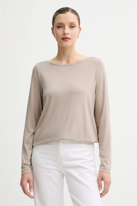 Marc O'Polo longsleeve kolor beżowy 511205252697 - zdjęcie produktu nr 1
