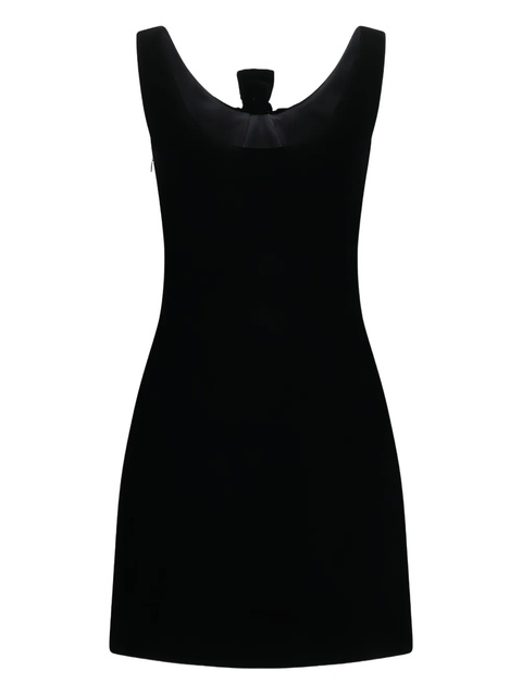 Givenchy bow-detail velvet mini dress - Black - zdjęcie produktu nr 2