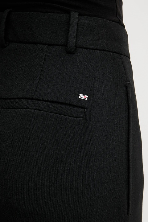 Tommy Hilfiger spodnie damskie kolor czarny proste high waist WW0WW48355 - zdjęcie produktu nr 1