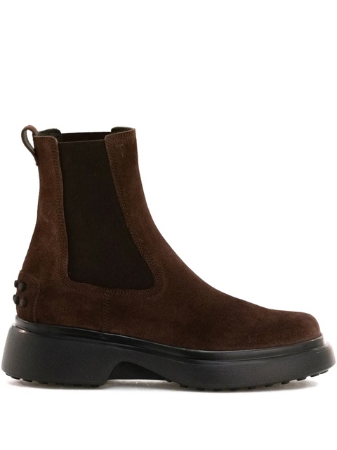 Tod's elastic-panelled platform boots - Brown - zdjęcie produktu nr 1