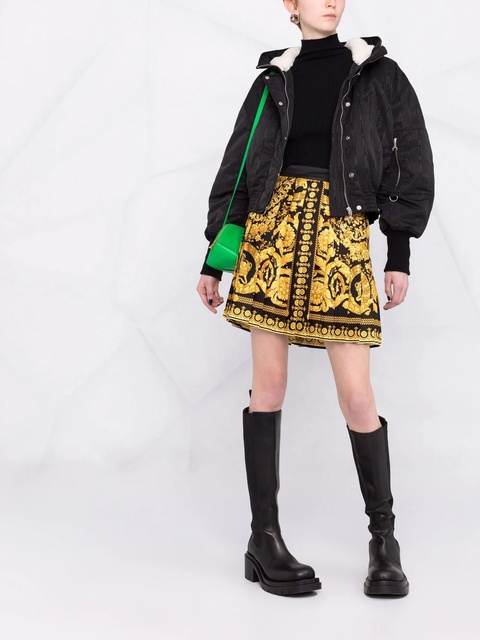 Versace Barocco pleated skirt - Black - zdjęcie produktu nr 2