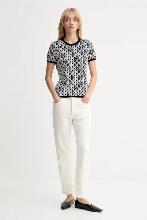 Calvin Klein t-shirt damski kolor biały LV044D313G - zdjęcie produktu nr 2