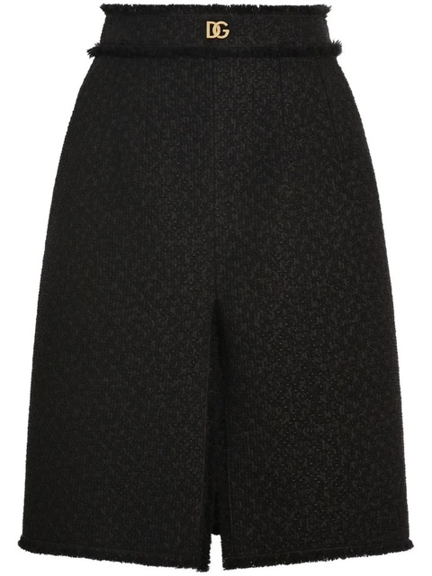 Dolce & Gabbana DNA tweed midi skirt - Black - zdjęcie produktu nr 1