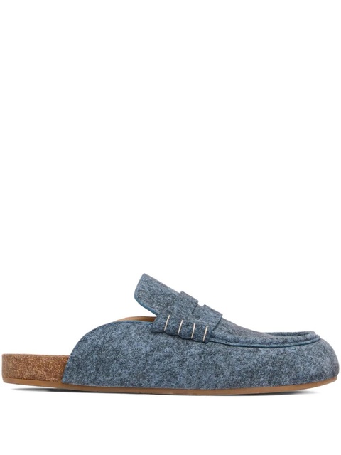 JW Anderson denim flat mules - Blue - zdjęcie produktu nr 1