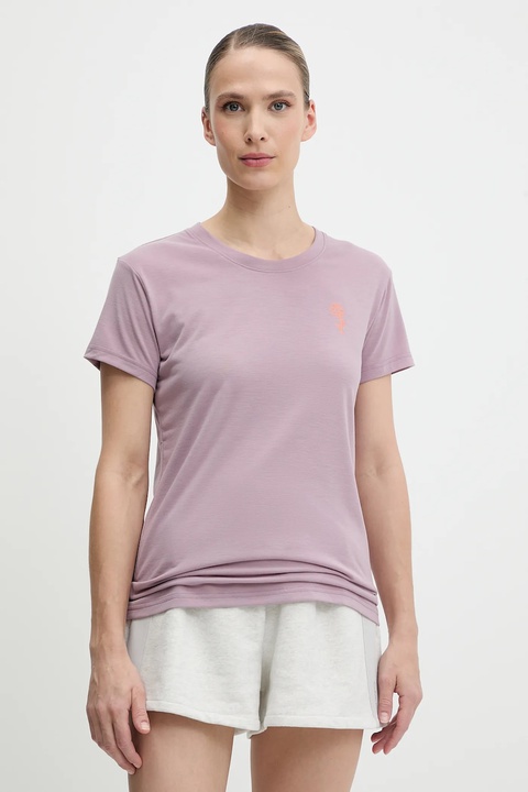 Calvin Klein Performance szorty damskie kolor szary melanżowe high waist LVGWS5S807 - zdjęcie produktu nr 2