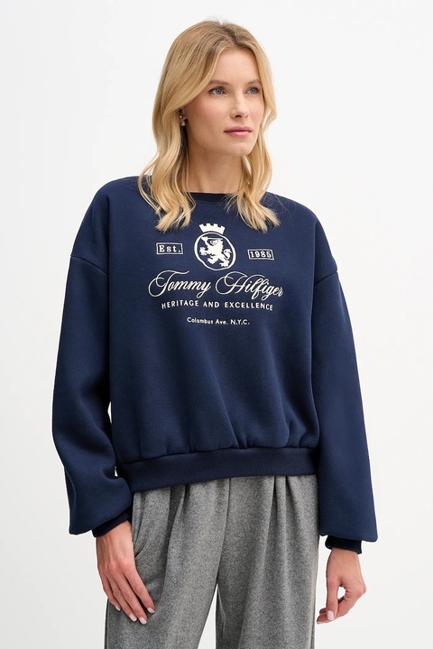 Tommy Hilfiger bluza damska kolor granatowy WW0WW46128 - zdjęcie produktu nr 1