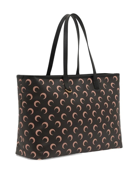 Marine Serre Moon canvas tote bag - Black - zdjęcie produktu nr 1