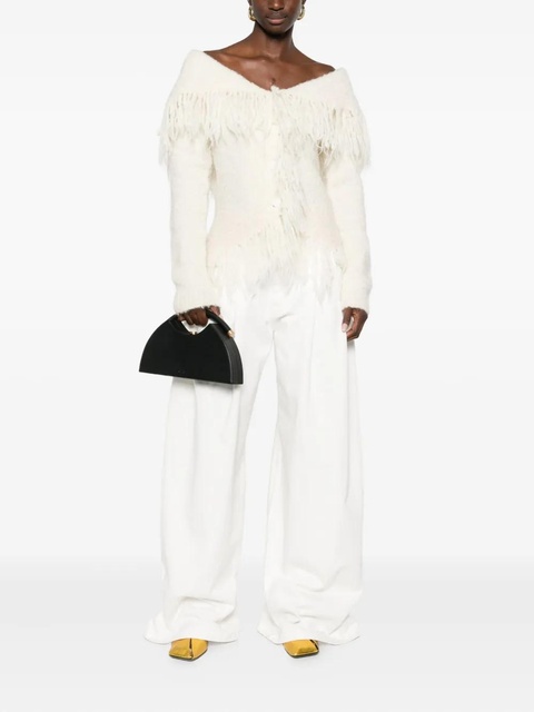 Cult Gaia Michelle fringed cardigan - Neutrals - zdjęcie produktu nr 1