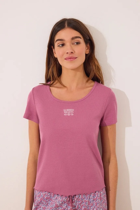 women'secret piżama damska kolor różowy bawełniana 3599201 - zdjęcie produktu nr 2