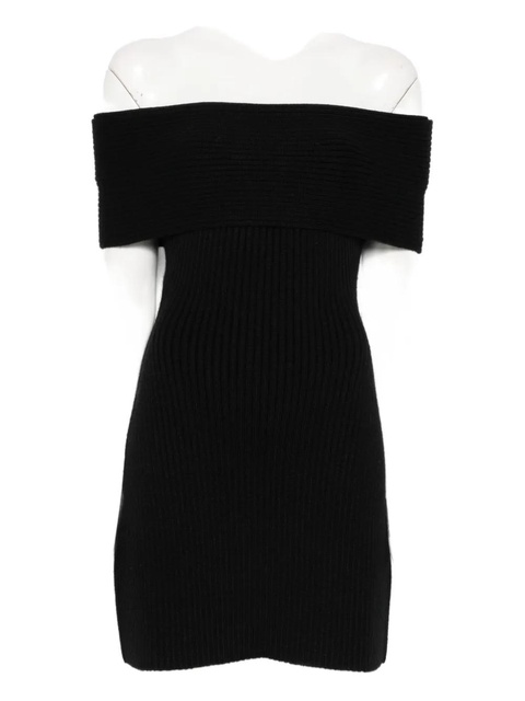 Givenchy off-shoulder ribbed dress - Black - zdjęcie produktu nr 1