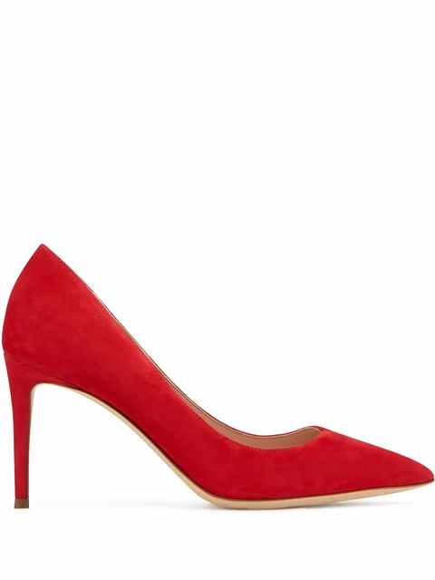 Giuseppe Zanotti Carolyne suede pumps - Red - zdjęcie produktu nr 1