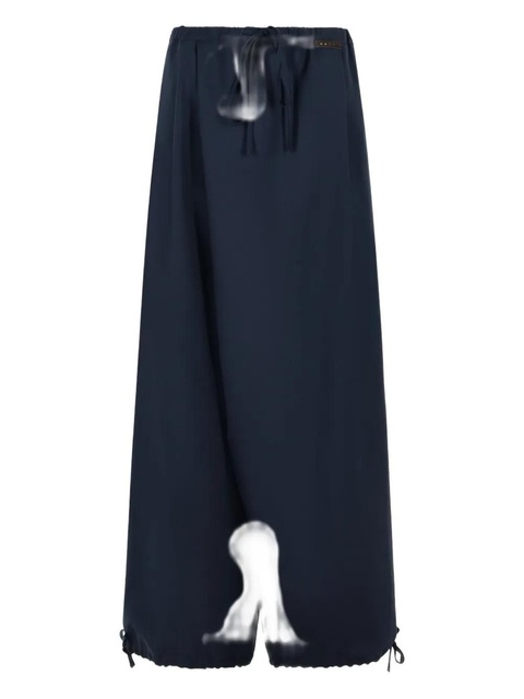 Marni pleated drawstring trousers - Blue - zdjęcie produktu nr 1