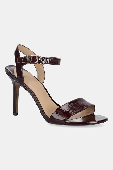 Lauren Ralph Lauren sandały skórzane Gwen kolor czerwony 802962180004 - zdjęcie produktu nr 1