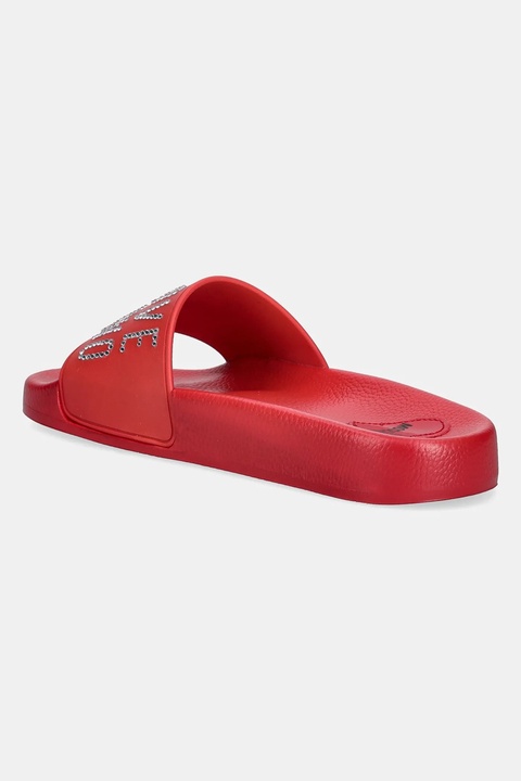 Love Moschino klapki damskie kolor czerwony JA28122G1MI13500 - zdjęcie produktu nr 2