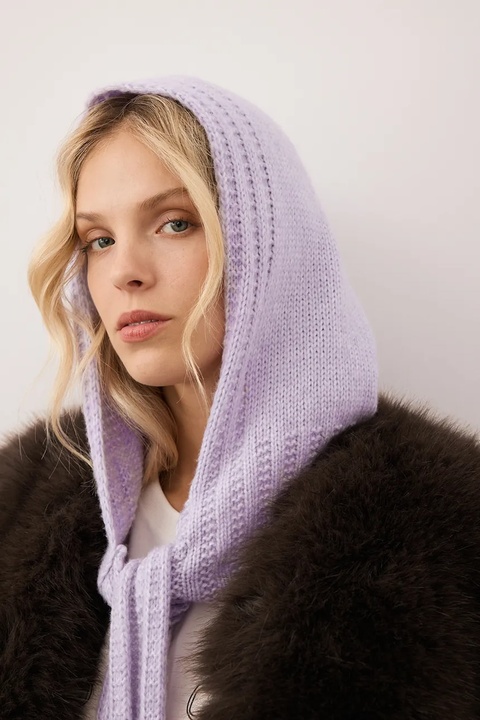 Bizuu kominiarka z dodatkiem wełny BIFFI kolor fioletowy BIFFI FIOLETOWY - zdjęcie produktu nr 1