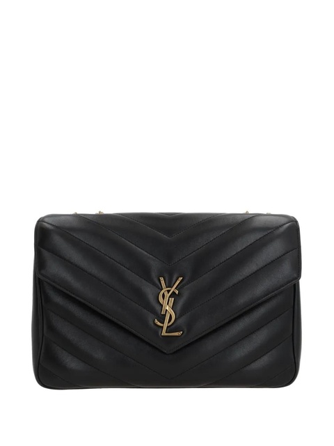 Saint Laurent large Loulou shoulder bag - Black - zdjęcie produktu nr 1