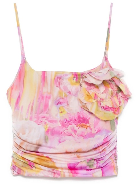Blumarine floral-print top - Pink - zdjęcie produktu nr 1