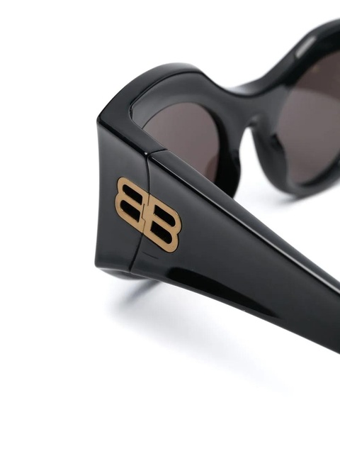 Balenciaga Eyewear Hourglass round-frame sunglasses - Black - zdjęcie produktu nr 2