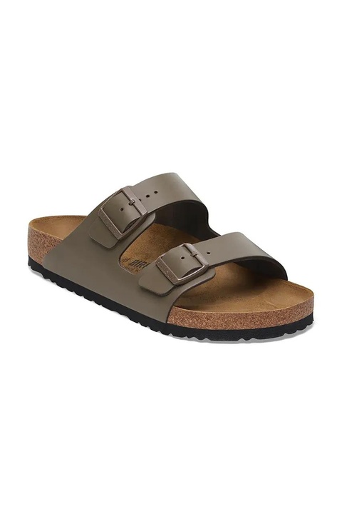 Birkenstock klapki skórzane Arizona kolor zielony 1029153 - zdjęcie produktu nr 2
