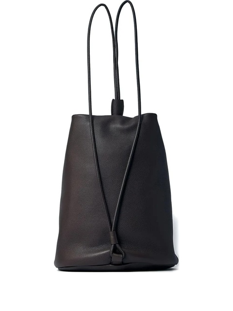 The Row Joe pebble-grain drawstring backpack - Brown - zdjęcie produktu nr 1