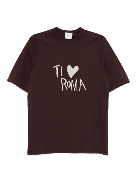 Alysi crew-neck T-shirt - Brown - zdjęcie produktu nr 1