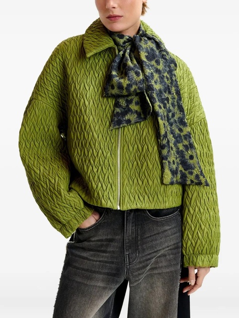 Essentiel Antwerp braid-quilted bomber jacket - Green - zdjęcie produktu nr 2