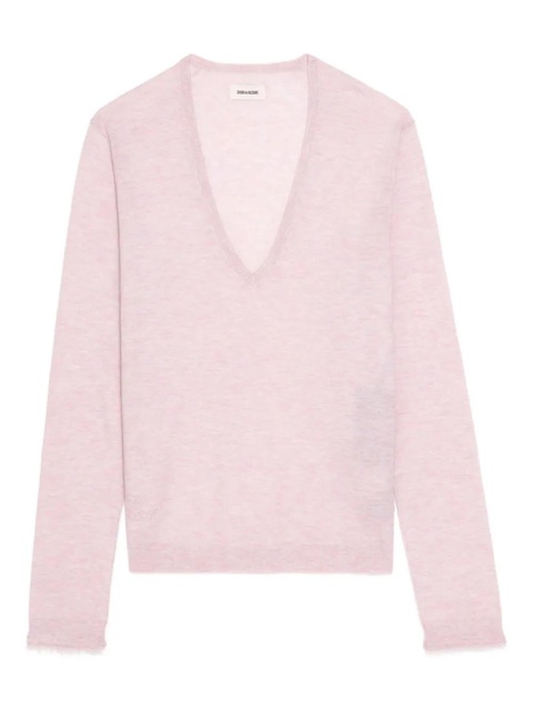 Zadig&Voltaire V-neck knitted jumper - Pink - zdjęcie produktu nr 1