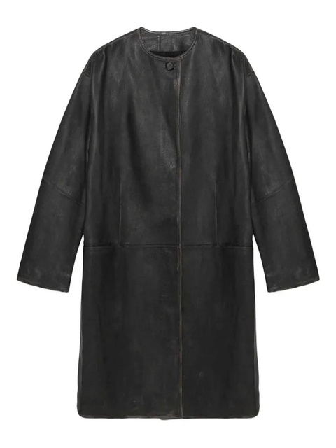Simkhai long leather coat - Black - zdjęcie produktu nr 1