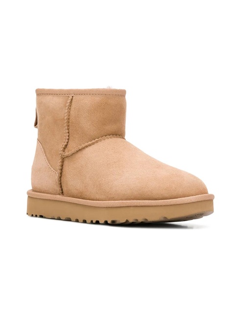 UGG faux-fur ankle boots - Neutrals - zdjęcie produktu nr 2
