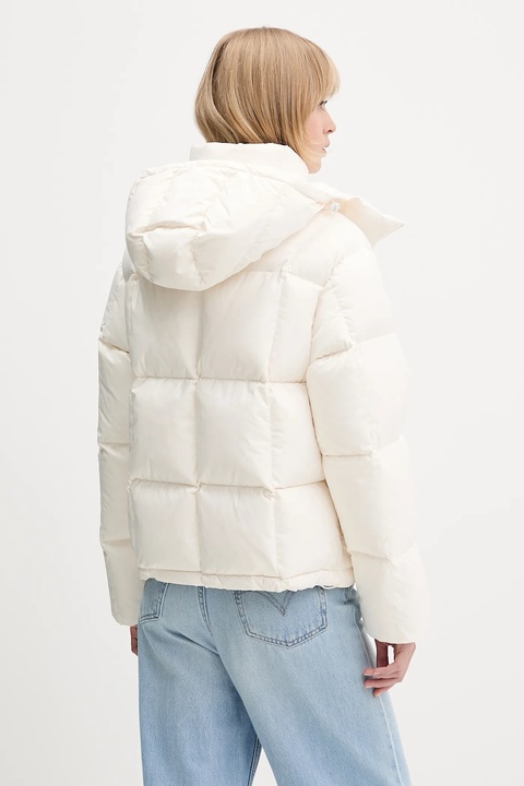 Tommy Jeans kurtka puchowa kolor beżowy zimowa DW0DW21623 - zdjęcie produktu nr 2